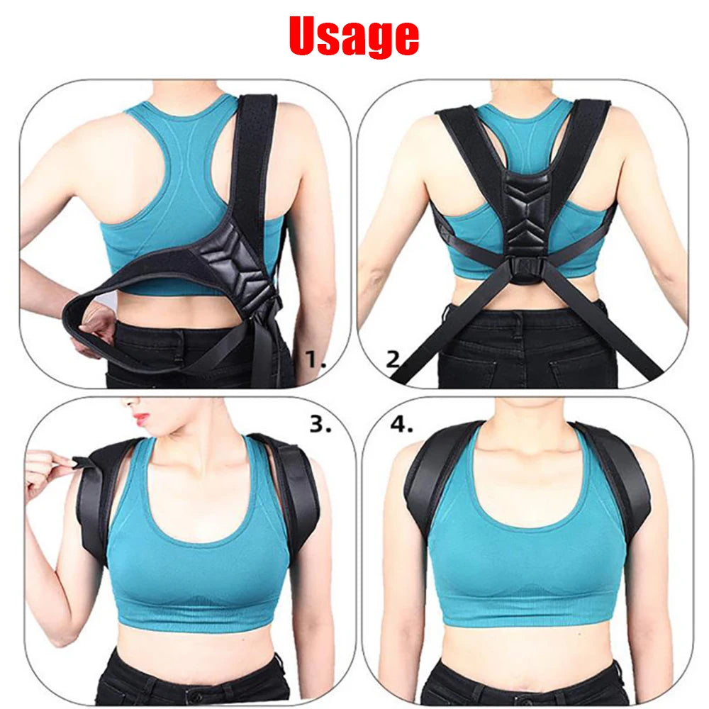 Yagouee Back Posture Corrector Adjustable Neck Brace